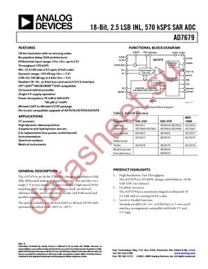 AD7679ASTZ datasheet  